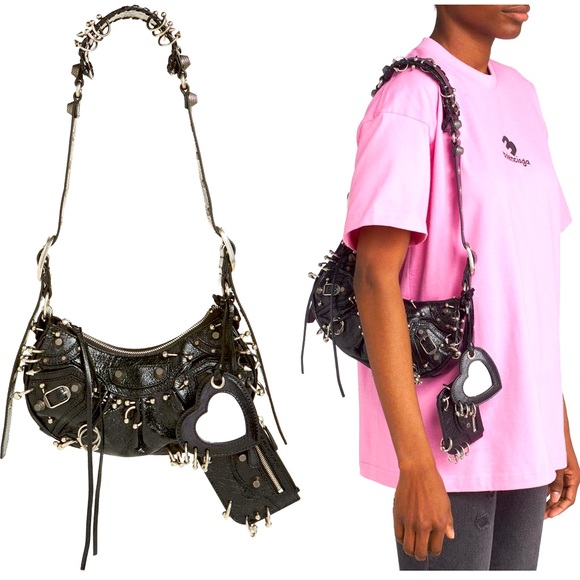 バッグ Balenciaga Le Cagole XS Piercing Balenciaga Le Cagole XS Piercing Leather Shoulder Bag